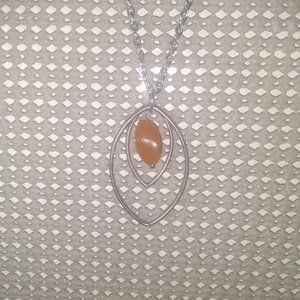 Handmade teardrop dangle necklace